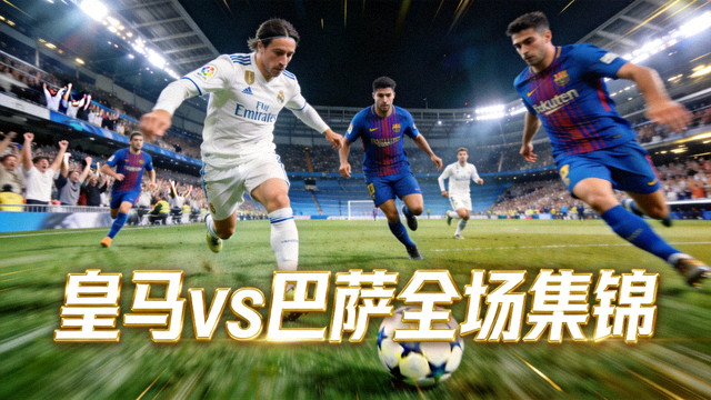 皇家马德里对阵巴塞罗那全场集锦视频封面图